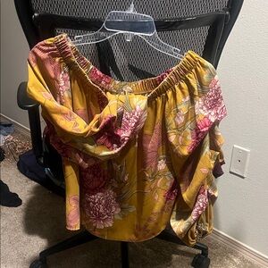 Sans Souci Multicolor Off the Shoulder Floral Top